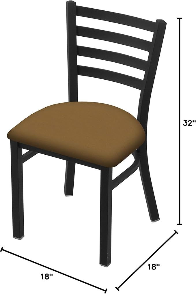 HBS 400 Jackie 18 Chair with Black Wrinkle Finish and Canter Saddle Seat