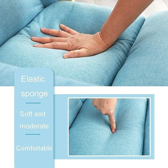 ELEFOCUS Floor Recliner Chair Meditation Chairs for Adult with Back Support Cute Folding Lazy Sofa Gaming Couch 330lbs Load(Blue)