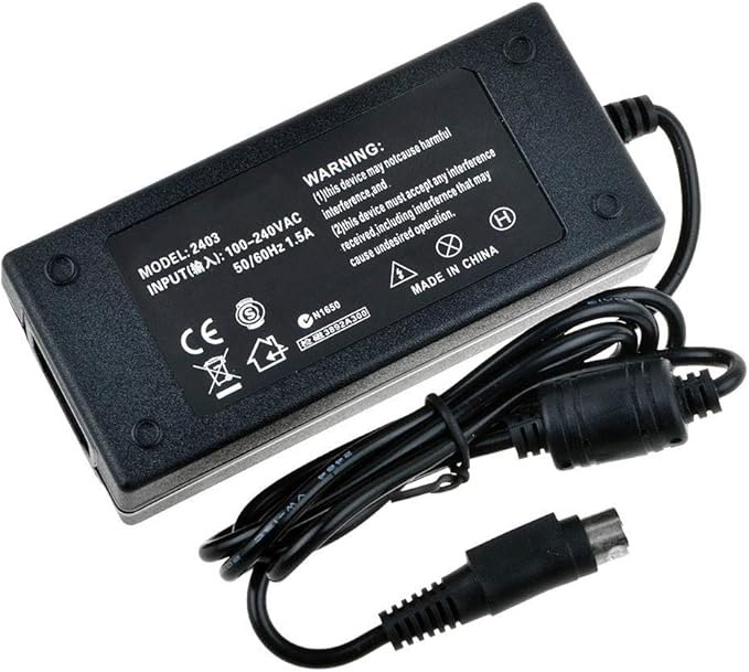 4-Pin DIN AC/DC Adapter Compatible with FD Fantom Drives MD3U4000 MD4000 GForce3 Megadisk 4TB USB 3.0/2.0 Dual Drive Raid G Force3 Mega Disk External Hard Disk Drive HDD HD 12V 5V
