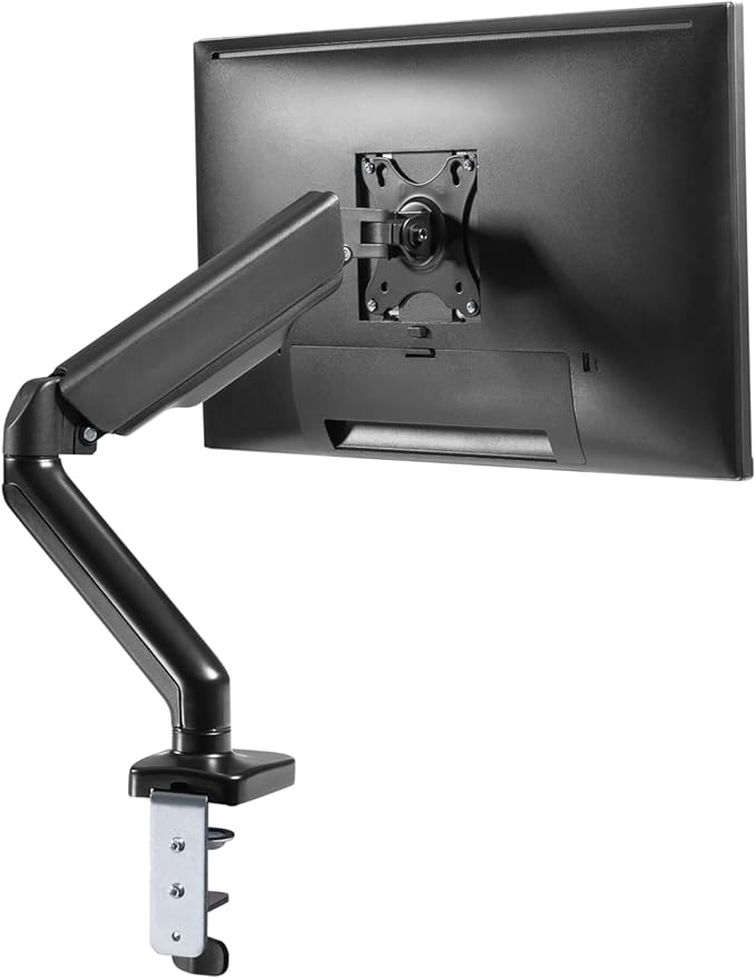 Spring LCD Monitor Arm with USB and Multimedia Ports for: AOC C24G1A 24 Curved Frameless Gaming Monitor FHD 1920x1080 1500R VA 1ms MPRT 165Hz (144Hz Supported)