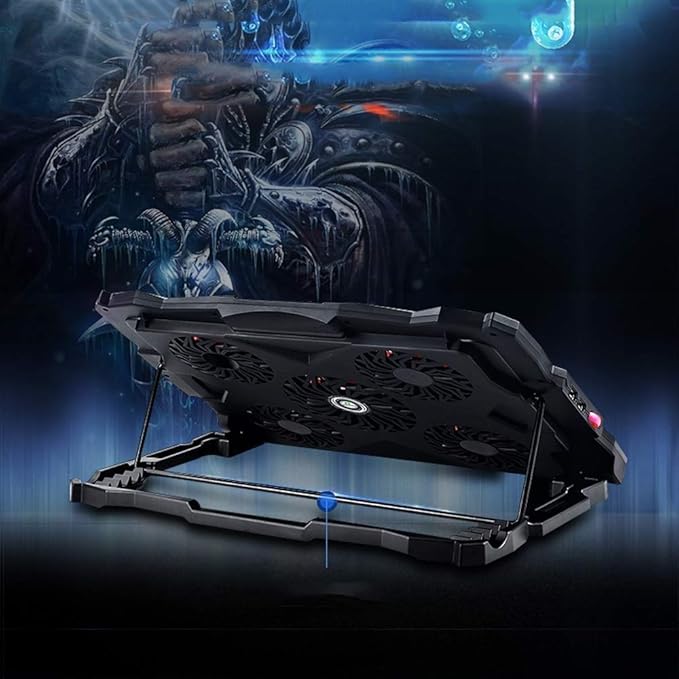 Laptop Cooling PadLaptop Cooler :Portable Slim Laptop Cooling Stand Holder Riser with 6 Fans Compatible with Laptop Notebooks Up