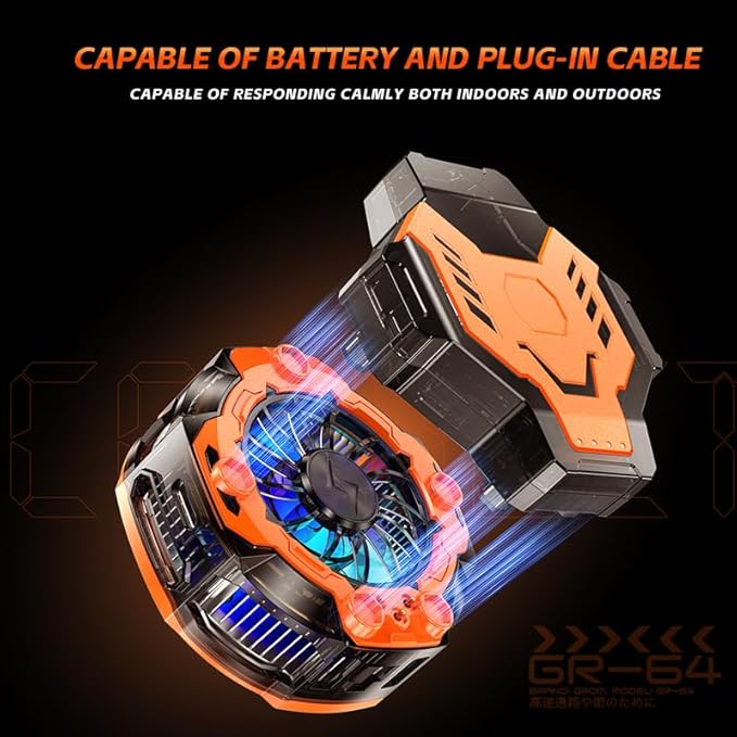 P80 Phone Cooler Semiconductor AI Smart Temperature Control with Triple Frosting ModesFast Cooling for Gaming Effectively Solves Lag and Frame Drop Issues Fits Most TripodSelfie StickPhone Holder