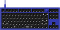 Keychron Q3 TKL Layout Hot-Swappable Wired Custom Mechanical Keyboard Full Aluminum Knob Barebone Version QMK/VIA Programmable Macro Double-Gasket DIY Kit Compatible with Mac Windows Linux-Blue