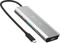 j5create USB4 Dual 4K Multi-Port Hub - 5 in 1 USB4 Hub Dual 4K Display (HDMI DisplayPort or USB-C) USB-A 2 x USB-C Ports for Macbooks Windows Thunderbolt 3/4 Laptops (JCD401)