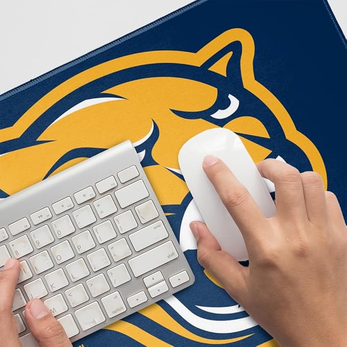 Averett University Cougars Primary Logo Large Gaming Mouse Pad Desk Mat with Stitched Edges Non-Slip Base for Gamer Home and Office 31.5 x 15.7