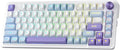Redragon K673 MAX 75% Wireless Gasket RGB Gaming Keyboard 3-Modes 81 Keys PBT Compact Mechanical Keyboard w/Hot-Swap Socket Dedicated Knob Control &amp 5-Layer Noise Dampening Custom Linear Switch