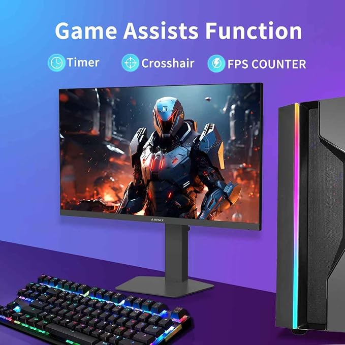 AVMAX 24.5 Inch Gaming Monitor 320Hz/300Hz/240HzFHD1920X1080 Fast IPSAdaptive FreeSync90% DCI-P3HDR400 SupportErgoStand 2XDP1.4&amp2XHDMI2.1M253B