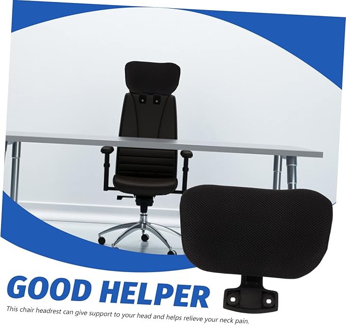 Operitacx 1set Ergonomic Adjustable Headrest for Office Chair Neck Support Cushion Height and Angle Suitable for Home and Work Use Easy Installation