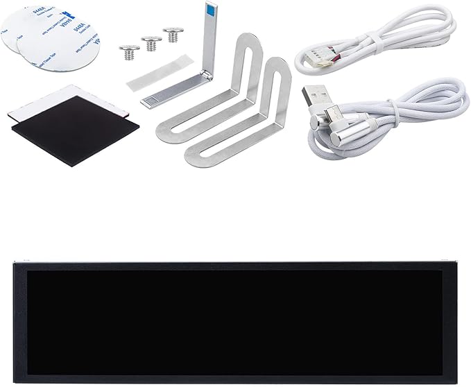 9.2Inch USB Secondary Screen Portable 9.2Inch Extended Screen for Desktop Computers Aluminum Housing Interactive Touch Panel Desktop Monitor Layout