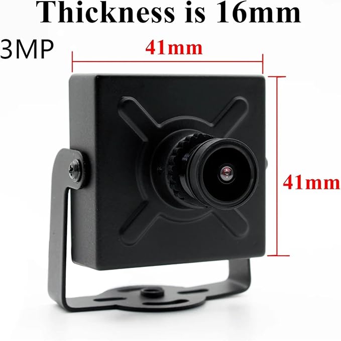 2 3MP Mini 48V POE IP Camera Webcam with 3mm Lens Ultra HD Home Security Protection Surveillance Video Camera