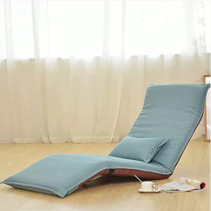 Aimeryup Sofa Bed Legless Chair Metal Foldable Adjustable Height Fabric Cushion Hall Living Room Hotel 60X100X80CM(Size:60X100X80CMColor:C)