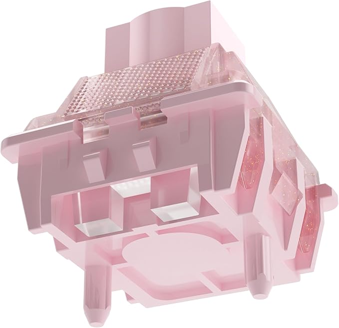 Zhouwang Starlight Pink Magnetic Keyboard Switches Linear Factory Pre-lubed Freely Setting Pre-TraveSwitches for Magnetic Gaming Keyboard（90PCS）