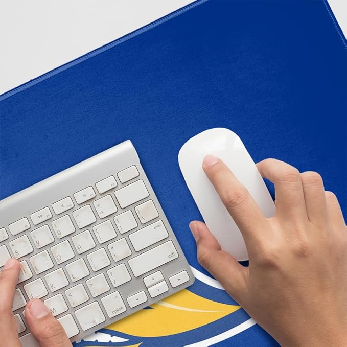 California State University Bakersfield Primary Logo Large Gaming Mouse Pad Desk Mat with Stitched Edges Non-Slip Base for Gamer Home and Office 31.5 x 15.7