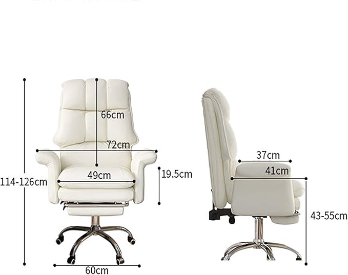Office Chair Gaming Chair Computer Chair Ergonomic Computer Chair Home Executive Chair High Back Desk Chair for ConferencePU Leather Swivel Chair Adjustable Gaming Chair with Footrest Armre