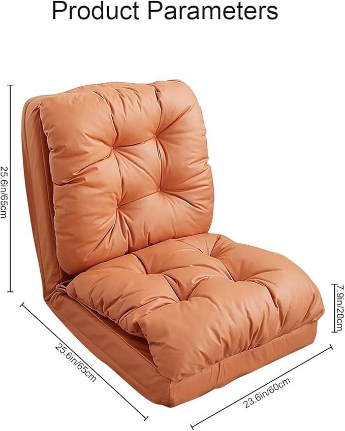 WHYATT Lazy Sofa Chair Lazy Sofa for Teens Adults to Gaming Reading and Watching TV (Color : Orange)