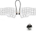 YIVU CORNE V4.1 Split Mechanical Keyboard 40% 3x6 Ortholinear Layout QMK/Vial Programmable Wired Hot-Swappable RGB Gaming Keyboard Pre-Lubed Linear Switches Ergonomic Typing