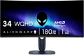 Alienware 34 Curved Gaming Monitor – AW3425DWM - 34-inch WQHD 180Hz 1ms Display 1500R AMD FreeSync Premium VESA AdaptiveSync.