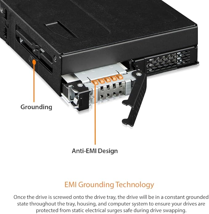 ICY DOCK 2 Bay U.2/U.3 NVMe SSD PCIe 4.0 Enclosure for 5.25” Bay | ToughArmor MB105VP-B