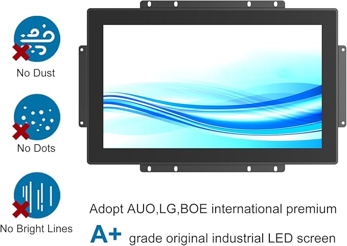 GreenTouch 15.6 inch Android 11.0 Touchscreen PC Monitor 16:9 FHD 1080P WiFi and Built-in Speakers RK3566 4GB RAM &amp 32GB ROM for Industrial and Business Applications