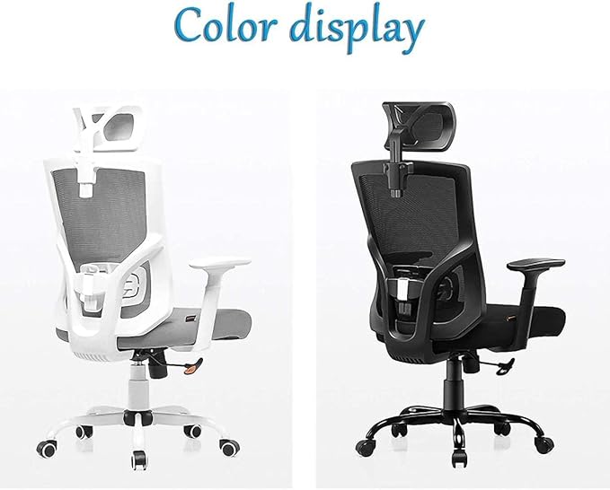 Office Chair Gaming Chair Boss Chair Ergonomic Computer Chair High Back Swivel Chair Video Game Chair Mesh Work Chair Chair (Color : Black) Needed