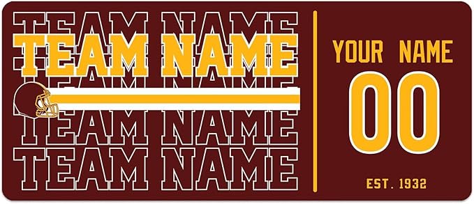 ANTKING W Mouse Pad Custom Name and Number Desk Pad for Men Women Youth Gifts