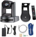 1080P SDI PTZ Camera AI Auto-Tracking 10/20x Optical Zoom (NDI|HX3) LAN USB3.0 HDMI PTZ Camera for Church Services Worship Education (JS510USH NDI)