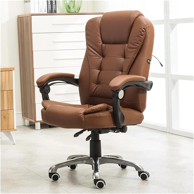 Adjustable Office Computer Chair with Armrest Computer Chair Home Office Internet Cafes Gamer Armchair Furniture(Amber)