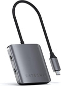 Satechi USB C Hub 4 Port USB C Adapter 5Gbps Data Transfer for MacBook iPad iPhone 17 Microsoft Surface Chromebook and More