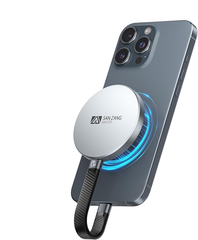 SAN ZANG MASTER Magnetic Portable Solid State Drives: Ultra-Thin Portable Design for Secure Grip Easy Connectivity and Reliable Performance (2 TB)