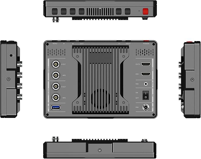LILLIPUT 7 Q7-12G 7inch 2000nits 12G-SDI Ultra Brightness On-Camera Monitor-12G-SDI x 2 HDMI 2.0 x 1 Tally Output 12G-SDI x 2 HDMI 2.0 x 1 HDR 3D-LUT Waveform Level Meter Vector Scope