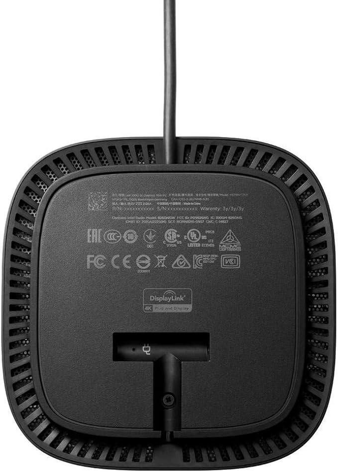 HP USB-C/A Universal Dock G2 - for Notebook - 100 W - USB Type C Type A - 3 Displays Supported - 6 x Ports - 4 x 3.0 - -C - Network (RJ-45) - HDMI - DisplayPort - Black - Wired