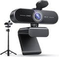 EMEET C60E 4K Webcam with Tripod Streaming Camera with PDAF Autofocus Dual Microphones Auto Light Correction 73° FOV Plug &amp Play USB Webcam for Live Streaming Gaming &amp Real-Time Interact