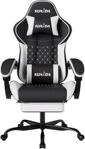 Ergonomic Video Gamer Chairs Gaming Computer Chair Gamer Chairs for Adults Massage Lumbar Support Swivel Height Adjustable Headrest Backrest