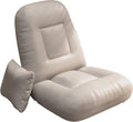 Adjustable Floor Sofa Chair 5-Position Multiangle Padded Floor Chair Cushioned Back Support Versatile Video Game Chairs for Meditation Seminars Reading TV Watchin Grey-Flannel