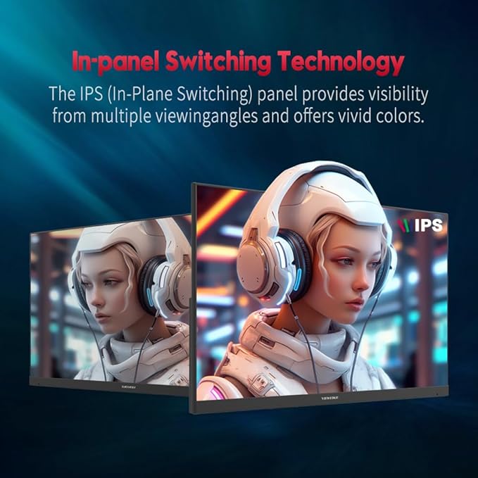 Viewedge 24 Inch Gaming Monitor 1080p 144hz IPS 1ms FHD Computer Monitor with 110% sRGB Bluelight Filter HDMI &amp VGA Port Support Wall Mount