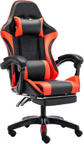 Computer Chair Pro Gaming Chair with Arms and Wheels Ergonomic and Massage Computer Chair Home Adjustable Leisure Chair with FootrestExecutive Chair with Strong Load-Bearing Capacity and Mobility