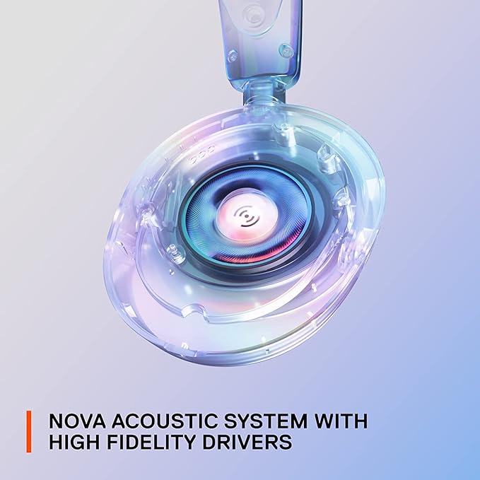 SteelSeries Arctis Nova 1P PS5 Headphones - Gaming Headset - 360° Space Sound - Memory Foam Ear Pads - Noise Cancelling Microphone - Also for PC PS4 Switch Xbox - White