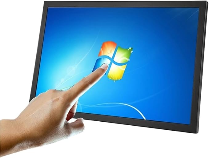 1pc 15.6 Inch Industrial Computer Display Monitor of Tablet Monitors with Resistive Touch Screen VGA HDMI DVI USB Interface(DVI VGA Touch USB)