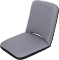 BTZHY Floor Chair Floor Chair with Back Support Floor Chairs for Adults Folding Floor Gaming Chair Portable Legless Chair 5 Adjustable Position for Balcony Reading Bedroom Study RoomGray