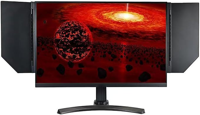 Monitor Hood Sunshade 24-32 inch Universal Light Shield Adjustable Monitor Hood Black