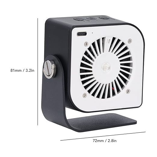 Laptop Cooling Fan Stand 3 Speeds Adjustable Battery Included Hollow Design for Mini M4 and M4 Pro