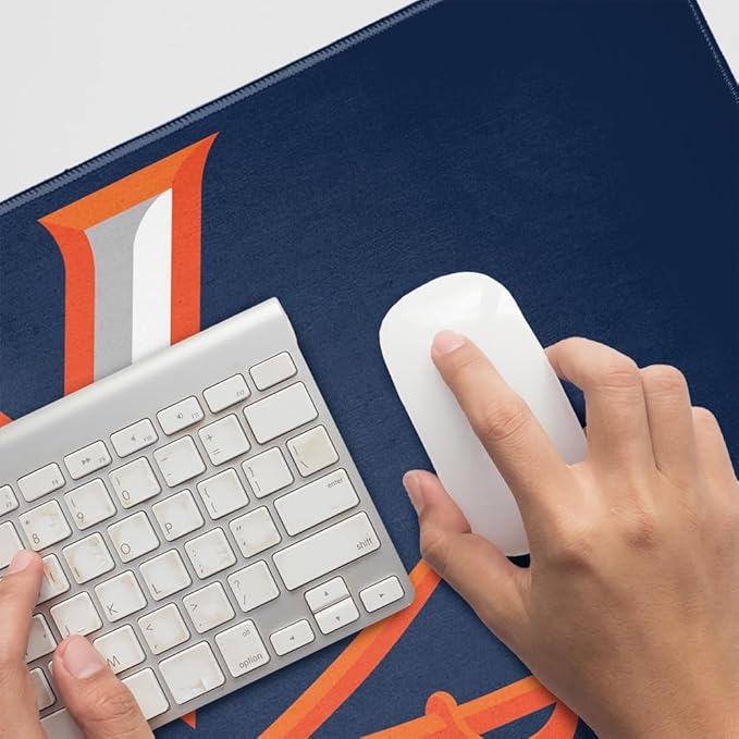 University of Virginia Cavaliers Logo Large Gaming Mouse Pad Desk Mat with Stitched Edges Non-Slip Base for Gamer Home and Office 31.5 x 15.7