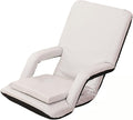 Folding Floor Gaming ChairAdjustable &amp Portable Floor Lazy Sofa Chair with ArmrestBack Support Comfortable Sofa6 Angles Floor Chair for Reading Gaming Meditating (Beige)