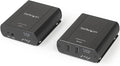 StarTech.com 2 Port USB 2.0 Extender Hub Over Cat5e/Cat6 Cable (RJ45) - 330ft/100m Industrial Metal USB Extender Adapter Kit w/ESD Protection - Externally Powered - 480 Mbps (USB2002EXT2NA)
