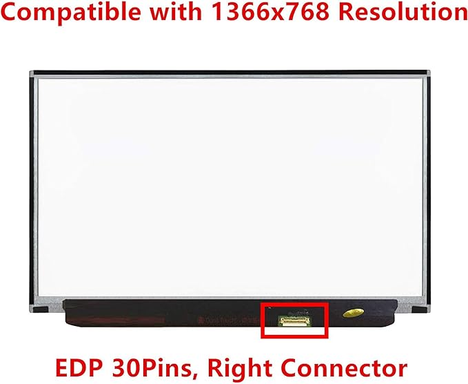 LCDOLED Upgrade Replacement 12.5 inches FullHD 1920x1080 IPS LCD Display Screen Panel for Lenovo ThinkPad X240 X240S X250 X260 X270 X280 20F6 20HM 20HN 20K5 20K6 20KE 20KF Non-Touch (Right Connector)
