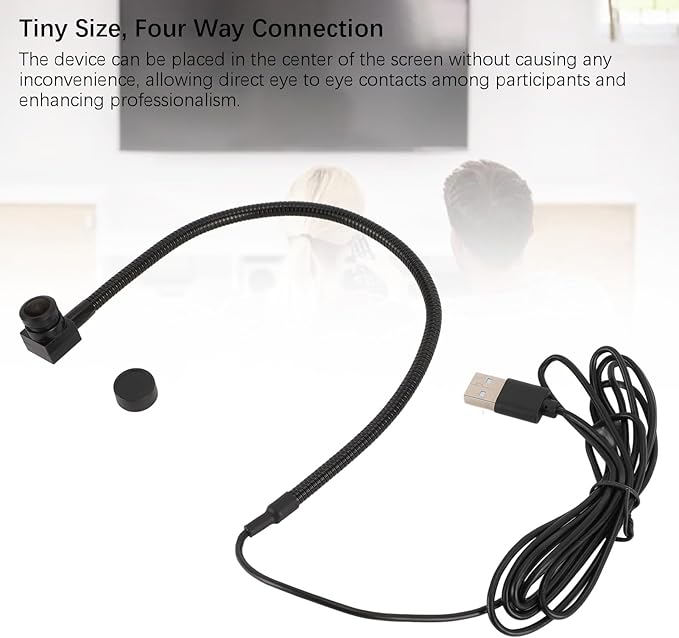 Dpofirs 1080P Middle Screen Webcam Eye Center Webcam USB 8MP Fixed Focus FHD Image Built in Microphone Plug and Play