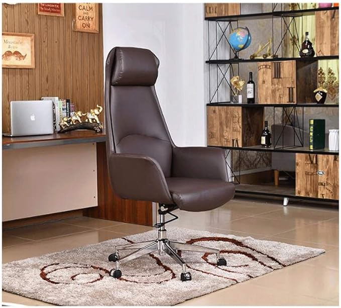 YYDS Chair Comfortable Gaming Chair Rotatable Reclining Computer Chair with Fixed Armrest for Bedroom and Living Room Office Chair Ergonomically (Color : Black Size : Steel Foot)