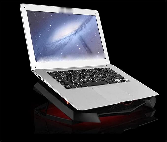 Laptop Cooling Pad 3 Fans Notebook Laptop Cooler Cooling Pad with LED Lights Dual USB Ports Red LED Lights Suitable for 12-17 Inch Laptops