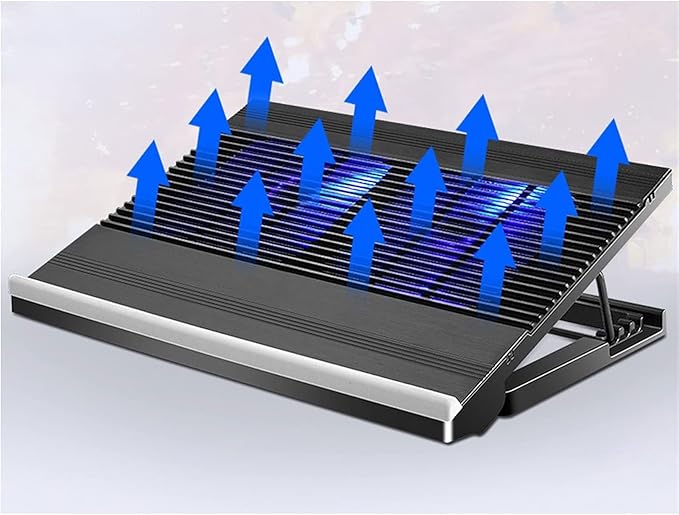 10-15.6 Laptop Cooler Cooling Pad | Ultra Slim Portable 2 Quiet Big Fans 1300RPM with USB Line Built in | Simple and Easy Use Design (Color : B) (A)