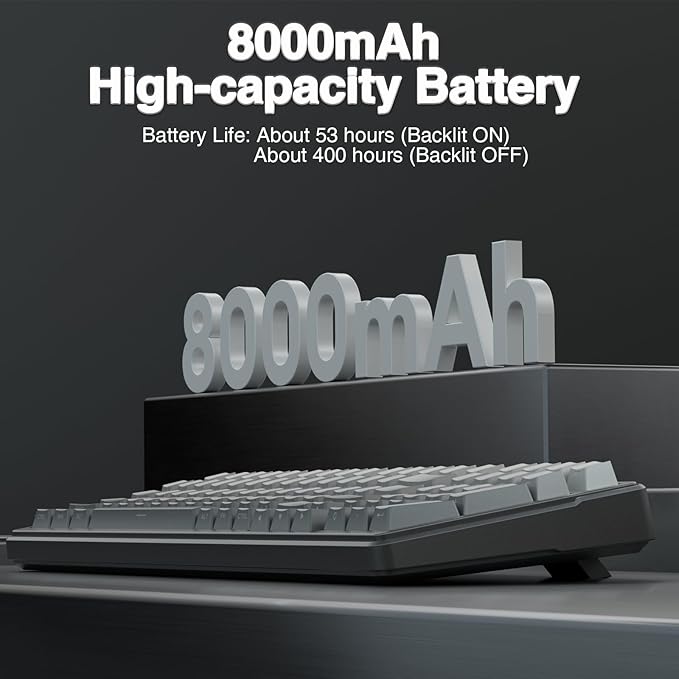 AULA F99 Wireless Mechanical KeyboardGasket Structure Hot Swappable Custom KeyboardRGB BacklitCreamy SoundSide Printed PBT Keycaps2.4GHz/USB-C/BT5.0 Computer Gaming Keyboards